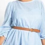 Eloquii NEW‎  Baby Blue Textured Cotton Easy Day Dress, size 18 Photo 0