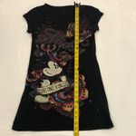 Disney Mickey Mouse The One & Only Butterfly Art Missy Black Shirt Women’s S. Photo 5