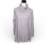 Time & Tru  Women's Cowl Neck Tunic Sweater Cozy Gray Photo 1