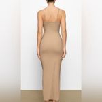 SKIMS Fits Everybody Lace Maxi Long Slip Dress Size Small Tan Cream Photo 2