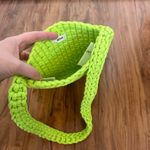 Aerie  Lime Green Crochet Bag magnetic close Photo 3
