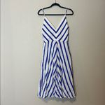 Milly  Monroe Striped Linen Blend Dress Size 6 Photo 6