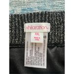 Xhilaration NWT!  Black Metallic Silver Pull On Mini Skirt XXL Photo 4