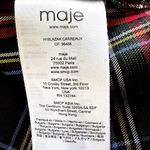 Maje  Layered Plaid Twill And Stretch-cotton Jersey Top In Checked Red Black 1 S Photo 3