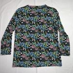 J.Crew Abigail Borg for  Top Womens XS Forest Green‎ Floral Prairie Shirt Photo 5
