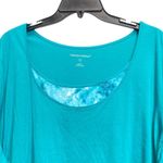 Woman Within 3X  Blue Green Tee Photo 2