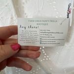 GeeGee NWT white eyelet  size 3X stretchy knit top. Photo 2