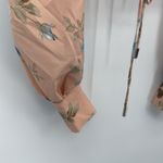 BANJUL  Floral Print Puff Sleeve Cropped Top Peasant Coquette Size Small Photo 2