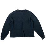 Velour Garments Organic Cotton Waffle Knit Crewneck Sweatshirt Minimalist Small Gray Photo 1