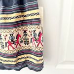 Corey Lynn Calter NWT Deadstock Blue Silk Native Print Baby Doll Tank Tie Neck 4 Photo 3