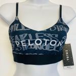 Peloton X Terez Stronger Fearless Sports Bra Unlined Pullover Size XS Black NEW Photo 0