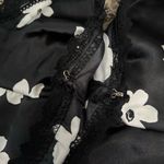 Forever 21 Black & White Floral Print Crop Top Photo 5