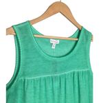 Olivia Sky New  Womens Size Medium Burnout Tiered Sleeveless Scoop Tank Green Photo 4
