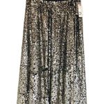 Anthropologie Maeve Orleans Gold Sequin Midi Skirt Metallic Party Size Small New Photo 1