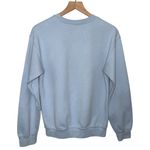 Gildan Crew Neck Sweater Sun Flower Embroidery Light Blue Photo 1