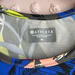 Athleta  Swim Midnight Palm Long Sleeve Rash Guard Sz‎ M Photo 2