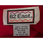 62 East Women's Red Long Sleeve Button Front Detail Collar Chest‎ Size M Size M Photo 2