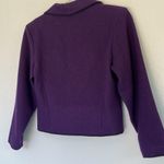 Vintage 80s Western Style Purple Wool Stitched Blazer S Photo 10