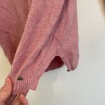 American Eagle Rose Pink Long Sleeve Lightweight Cotton Blend V-Neck Sweater XS Photo 8