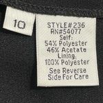 CAbi  236 Black Empire‎ Waist Sleeveless Flapper Dress Size 10 Photo 7