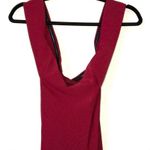 NWT Dessy Collection Burgundy Off The Shoulder Criss Cross Trumpet Dress Size 4 Photo 2