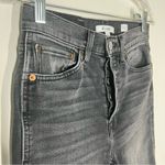 RE/DONE REDONE Sz 25  70s Stove Pipe Cropped straight Leg Jeans Button Fly Photo 10