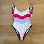 Maaji One Piece Swimsuit Cherry Coke Prime Solid Size S in Red Black White Photo 3