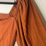 Urban Outfitters NWT Claudia Rust Puff Sleeve Top- NWT Photo 5