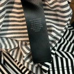 Adrianna Papell top size small -cross over blouse black and white striped bin4 Photo 6