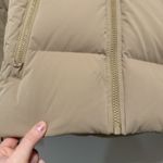 Reiss  Thea Hooded Short Puffer Down Feather Winter Jacket in Tan Size XS Photo 3