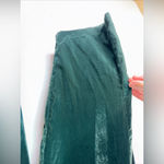 Old Navy NWT  Green Velvet Taylor Wide Leg Trouser Pants Large Photo 2