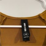 Agnes & Dora  Vneck Mustard Short Sleeve Dress Photo 2