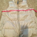 Old Navy  Light Tan Fleece-Lined Puffer Vest | Size Large Photo 3