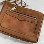 Rebecca Minkoff  Avery Crossbody Bag Caramel‎ Brown Nubuck Leather Purse Photo 10