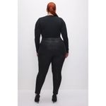 Good American  Good Legs Black Coated Skinny Jeans Plus Size 24 NWOT Photo 2