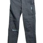 Spanx Black Ankle Skinny Distressed High Rise Pull On Jeggings Jean Raw Hem S/P Photo 0