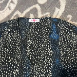 Buddy love top. Blue black and white. Long sleeves. V neck. Like new. Photo 2