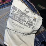 Levi Strauss 501 Original Fit Button Fly Dark Wash Denim Jeans Plus Sz 22W x 25 Blue Photo 7