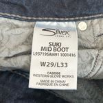Silver Jeans  Suki Mid Boot Fluid Denim Blue Jeans Size 29 Photo 5
