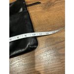 Margot New York Genuine Leather Crossbody Shoulder Bag Purse Black Zipper Boho Photo 4