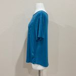Juicy Couture Teal Top with Silver Studs Size Large Photo 1
