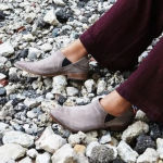 Free People  Womens Size 6/36 Stone Distressed‎ Gray Azalea Ankle Booties Photo 10