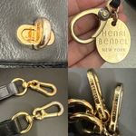 Henri Bendel  Black Pebbled Leather Turnlock Satchel Crossbody Shoulder Bag Photo 13