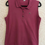 Lacoste  Sleeveless Pink Polo Shirt Size 44 Photo 0