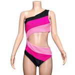 Beach Riot Joyce Ribbed One Piece Swim, Amour Colorblock, XL Photo 4