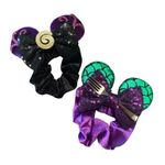 Ariel and Ursula Scrunchie with Mouse Ears Black Photo 0