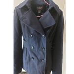 Victoria's Secret Victoria Secret Navy Six Button Double Breast Trench Coat  Academia Cozy Preppy Photo 0