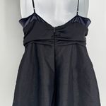 Free People Skylie Saylor Romper Size 4 Black Velvet V Neck Sleeveless Playsuit Photo 7