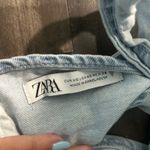 ZARA denim bandeau top Photo 2