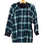 Vintage Metropolitan Flannel‎ Night Gown Green Size M Photo 1
